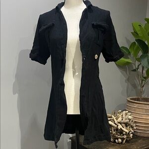 Uniquely Open  FREE PEOPLE Short-Sleeve Jacket/ Shirt
